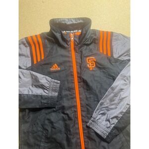Adidas San Francisco Giants Youth Windbreaker Jacket Kids Full Zip